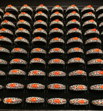 Load image into Gallery viewer, Natural Red Agate Gourd Ring Women&#39;s S925 Sterling Silver Fulu Openwork Retro Design Ring