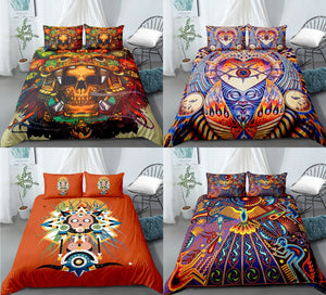 Selling 3D Printed Bohemian Bed Indian Pattern 2pcs/3pcs Set