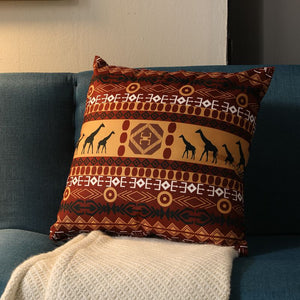 Ethnographic Vintage Pillowcase Bohemian Square Cushion Cover