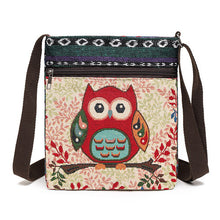 Load image into Gallery viewer, Women&#39;s Crossbody Shoulder Bag Canvas Bag Thai Ethnic Style Embroidery Cute Fashion Lady&#39;s Mobile Phone Bag Shoulder Bag