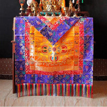 Load image into Gallery viewer, Tibetan Buddhist supplies tablecloth decorative tablecloth  Tibetan national  tablecloth set