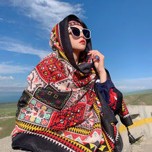 Load image into Gallery viewer, Sunscreen Women&#39;s Summer Thin Tibetan Super Scarf Ethnic Wind Scarf Beach Towel
