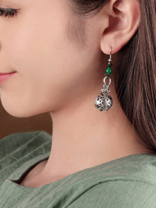 Ethnic Style Earrings Vintage Earrings Sterling Silver Tibetan Jewelry