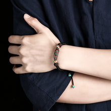 Load image into Gallery viewer, Dragon Knot Hand woven Bracelet Bohemian Women&#39;s Vintage Brass Ethnic Hand Rope Bracelet