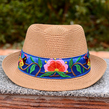 Load image into Gallery viewer, National style Embroidered Hat Straw Hat Sun-proof Visor Big Brim Summer Days Ladies National hat