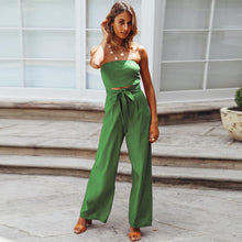 Load image into Gallery viewer, Casual fashion suit sexy backless slim jumpsuit