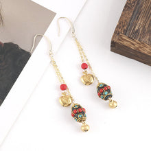 Load image into Gallery viewer, Bohemian Nepal Pearl-Tibetan earrings retro turquoise classic personality elegant accessories earrings