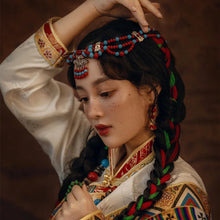 Load image into Gallery viewer, Tibetan style retro ethnic style forehead decoration exotic style forehead chain.headwear