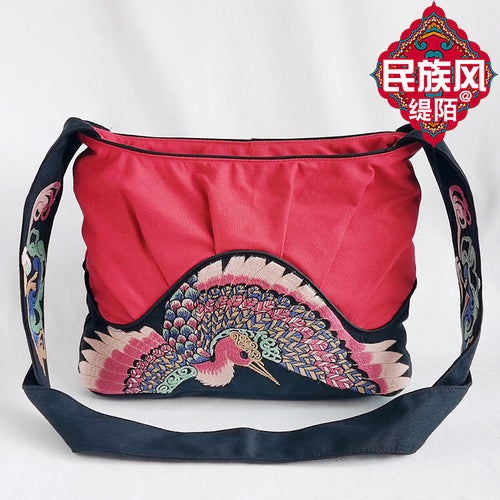 New Ethnic Embroidery Shoulder Bag Joker Light Shoulder Bag