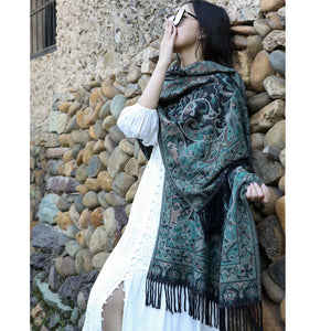 Big Shawl Women's Scarf Dual-use Sunscreen Ethnic Style Cloak Scarf