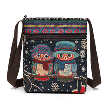 Load image into Gallery viewer, Women&#39;s Crossbody Shoulder Bag Canvas Bag Thai Ethnic Style Embroidery Cute Fashion Lady&#39;s Mobile Phone Bag Shoulder Bag