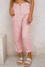 Load image into Gallery viewer, New women&#39;s high waist casual pants solid color loose straight corduroy pants