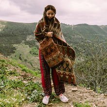 Load image into Gallery viewer, Ethnic Tibetan style versatile shawls, cloaks and blankets scarf