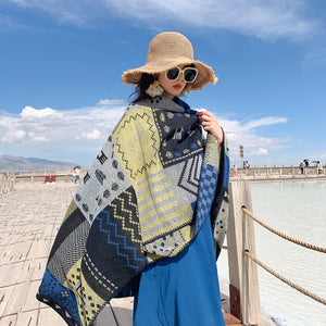 Split thick fashion Tibetan shawl Scarf