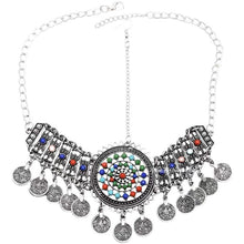 Load image into Gallery viewer, Forehead Ornament Tibetan Costume Antique Minority Exotic Headdress Forehead Ornament Hearwear Hair Ornament Bracelet and Earrings