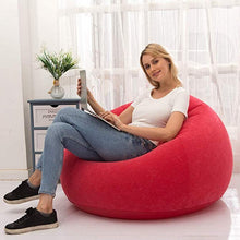 Load image into Gallery viewer, Outdoor Large Lazy Inflatable Sofa Sleeping Chair PVC Lounger Seat Bean Bag Compressible Sofa Pouf Puff Couch Tatami Living Room