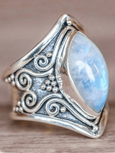 Vintage Moonstone Exaggerated Ring Jewelry
