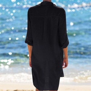 Chiffon Beach Swimwear Bikini Cover-up Bathing Suit Cover-up Tunics