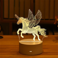 Load image into Gallery viewer, Romantic Love 3D Acrylic Led Lamp for Home Children&#39;s Night Light Table Lamp Birthday Party Decor Valentine&#39;s Day Bedside Lamp