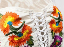 Load image into Gallery viewer, Summer Floral Embroidery Backless Bandage Beach Tops