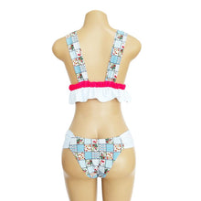 Load image into Gallery viewer, V-Neck Bow Knot Floral Print Bikini Set