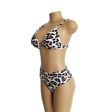 Load image into Gallery viewer, Two Colors Leopard High Waist Ladies Bikini Two-piece