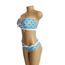 Load image into Gallery viewer, Sexy Lace Bandage Print Bikini Set