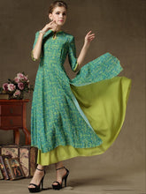 Load image into Gallery viewer, Vintage False Two-piece Maxi Dress