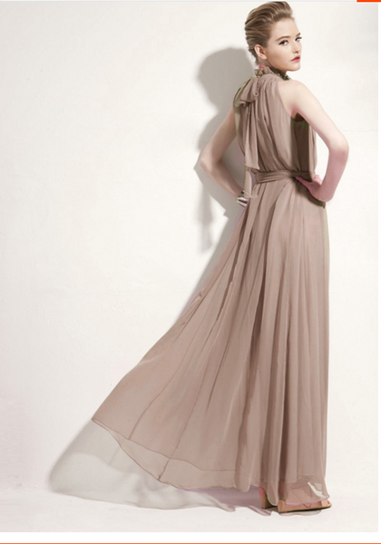 Halter Chiffon Bohemia Maxi Long Party Dress