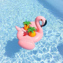 Load image into Gallery viewer, Flamingos Inflatable Floating with 4 cups holder Swimming Toy