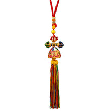 Load image into Gallery viewer, Tibetan Ping&#39;an  hung with Tantric Ten Phases Free Spinning Drum, Vajra pestle Car Pendant Room Decor Pendant