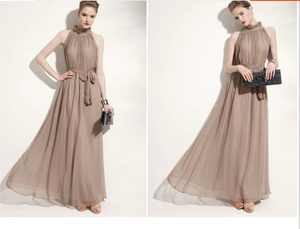 Halter Chiffon Bohemia Maxi Long Party Dress