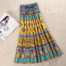 Load image into Gallery viewer, Fashion Elastic Waist Bohemian Style Floral Women Skirt