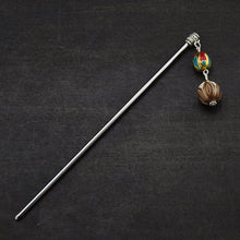 Load image into Gallery viewer, Nepal Retro Transfer Beads Lotus Bodhi Hairpin Shake Hair Fringed National Style Gifts Haripin