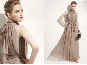 Halter Chiffon Bohemia Maxi Long Party Dress