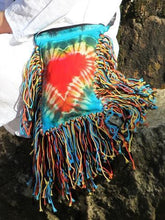 Load image into Gallery viewer, Plant Dyeing Handmade Heart Pattern Long Tassel Cross Shoulder Bag