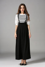 Load image into Gallery viewer, Spring And Autumn New High Waist Strap Pleated Bags Ankle Length Wide Leg Pants
