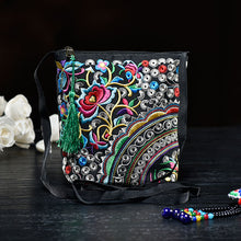 Load image into Gallery viewer, Ethnic style women&#39;s bag embroidery bag embroidered canvas bag coin purse small bag women&#39;s bag clutch bag mini cross-body bag