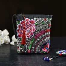 Load image into Gallery viewer, Ethnic style women&#39;s bag embroidery bag embroidered canvas bag coin purse small bag women&#39;s bag clutch bag mini cross-body bag