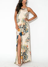Load image into Gallery viewer, Floral Sleeveless Split Maxi Dress