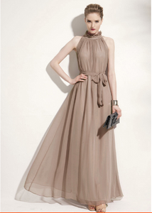 Halter Chiffon Bohemia Maxi Long Party Dress