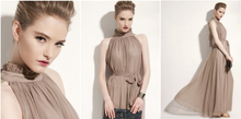 Load image into Gallery viewer, Halter Chiffon Bohemia Maxi Long Party Dress