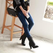 Load image into Gallery viewer, Women Fashion Bandage High-heel Boots Shoes