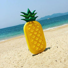 Load image into Gallery viewer, Pineapple inflatable floating drainage supplies floating bed swimming toy