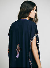 Load image into Gallery viewer, Embroidery ankle length boho cape style bohemia dress