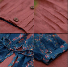 Load image into Gallery viewer, Autumn Long-sleeved Cardigan Vintage Cotton-striped Large-sleeve Shirt