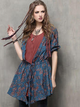 Load image into Gallery viewer, Autumn Long-sleeved Cardigan Vintage Cotton-striped Large-sleeve Shirt