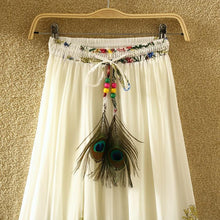 Load image into Gallery viewer, Print Floral Boho Style Long Skirt Huge Hem Chiffon Bohemian Skirt - 4