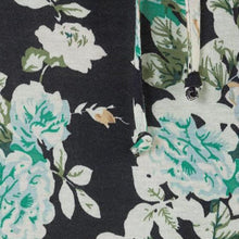 Load image into Gallery viewer, Women Knee Length Elegant Dress Tied V Neck Short Sleeve Floral Print Shift Mini Dress
