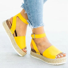 Load image into Gallery viewer, Women Sandals Plus Size Wedges Summer Flip Flop Platform Sandals